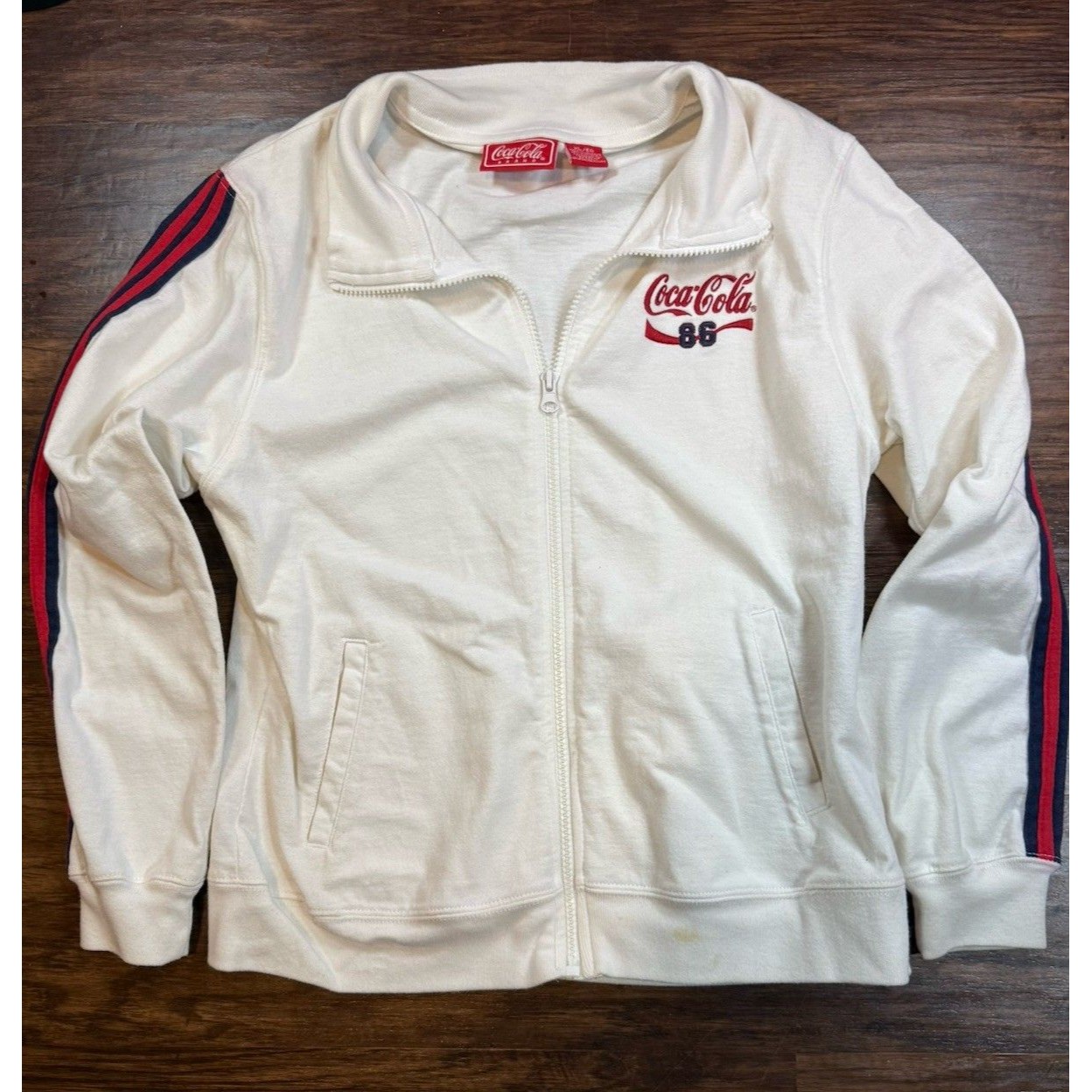Coca Cola Brand Womens Jacket Xl Long Sleeve